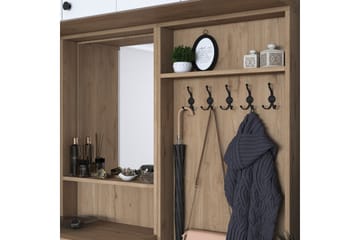 Hallmöbelset Honny Brun/Vit - Hanah Home - Möbler - Hallmöbler - Möbelset för hall & entre