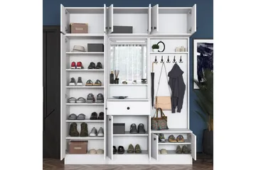 Honny Hallmöbelset Vit - Hanah Home - Möbler - Hallmöbler - Möbelset för hall & entre