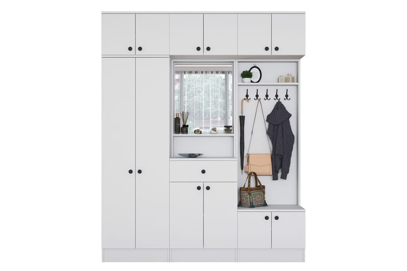 Hallmöbelset Honny Vit - Hanah Home - Möbler - Hallmöbler - Möbelset för hall & entre