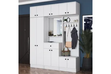 Honny Hallmöbelset Vit - Hanah Home - Möbler - Hallmöbler - Möbelset för hall & entre