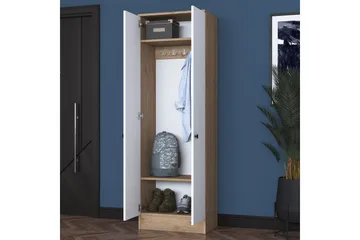 Hooda Hallmöbelset Vit/Brun - Hanah Home - Möbler - Hallmöbler - Möbelset för hall & entre