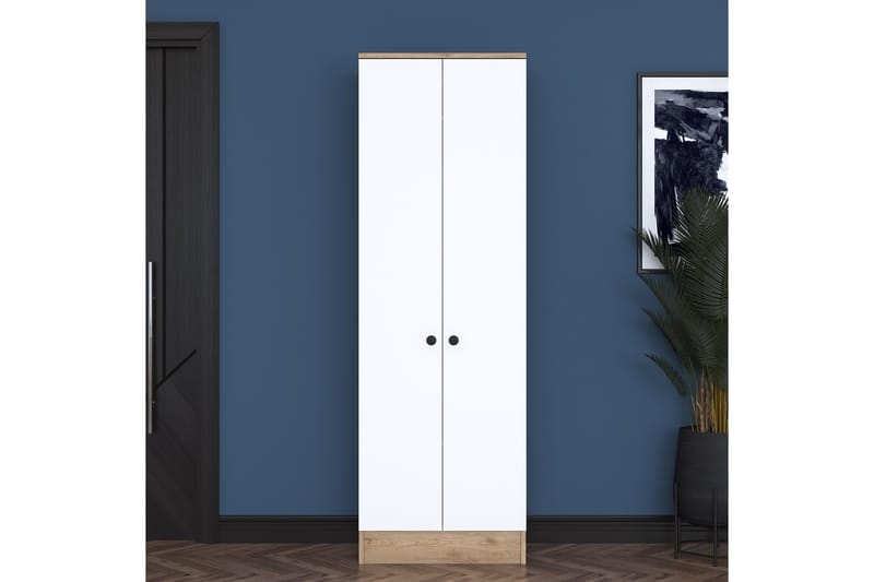 Hallmöbelset Hooda Vit/Brun - Hanah Home - Möbler - Hallmöbler - Möbelset för hall & entre
