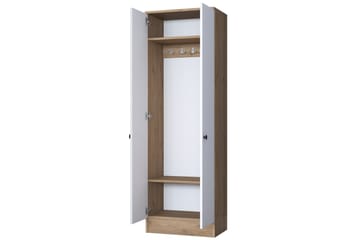 Hallmöbelset Hooda Vit/Brun - Hanah Home - Möbler - Hallmöbler - Möbelset för hall & entre