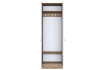 Hallmöbelset Hooda Vit/Brun - Hanah Home - Möbler - Hallmöbler - Möbelset för hall & entre