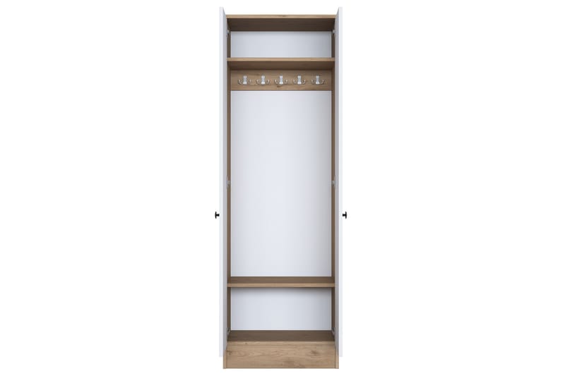 Hallmöbelset Hooda Vit/Brun - Hanah Home - Möbler - Hallmöbler - Möbelset för hall & entre
