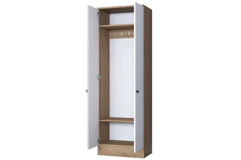 Hooda Hallmöbelset Vit/Brun - Hanah Home - Möbler - Hallmöbler - Möbelset för hall & entre