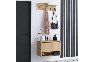 Hallmöbelset Kendrix Ljusbrun - Hanah Home - Möbler - Hallmöbler - Möbelset för hall & entre