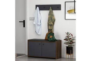 Ostwerwal Hallmöbelset Antracit - Hanah Home - Möbler - Hallmöbler - Möbelset för hall & entre