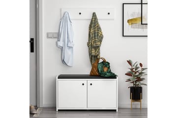 Hallmöbelset Ostwerwal Vit - Hanah Home - Möbler - Hallmöbler - Möbelset för hall & entre