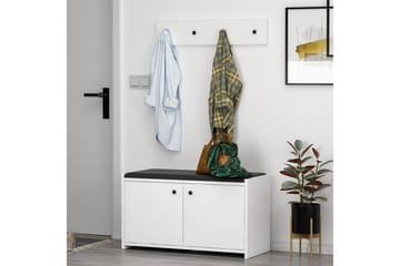 Hallmöbelset Ostwerwal Vit - Hanah Home - Möbler - Hallmöbler - Möbelset för hall & entre