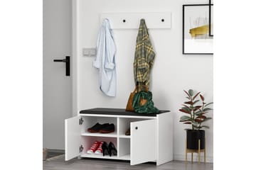 Hallmöbelset Ostwerwal Vit - Hanah Home - Möbler - Hallmöbler - Möbelset för hall & entre
