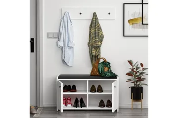 Ostwerwal Hallmöbelset Vit - Hanah Home - Möbler - Hallmöbler - Möbelset för hall & entre