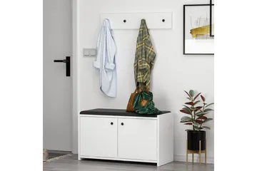 Ostwerwal Hallmöbelset Vit - Hanah Home - Möbler - Hallmöbler - Möbelset för hall & entre