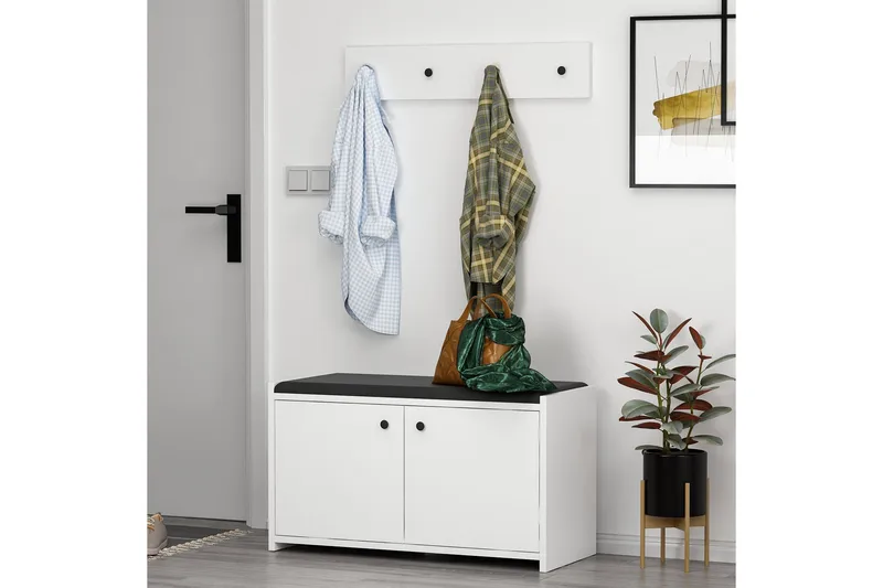 Ostwerwal Hallmöbelset Vit - Hanah Home - Möbler - Hallmöbler - Möbelset för hall & entre