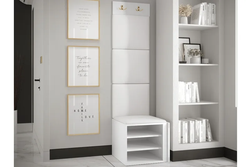 Hollan Hallmöbelset - Vit - Möbler - Hallmöbler - Möbelset för hall & entre