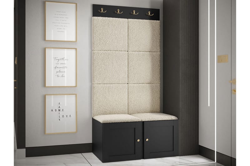 Hollan Hallmöbelset - Vit - Möbler - Hallmöbler - Möbelset för hall & entre