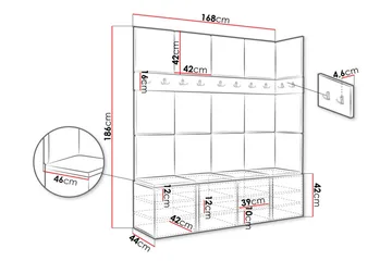 Hollan Hallmöbelset - Möbler - Hallmöbler - Möbelset för hall & entre