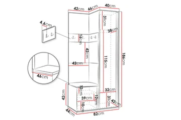 Hollan Hallmöbelset - Möbler - Hallmöbler - Möbelset för hall & entre