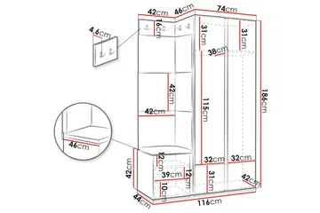 Hollan Hallmöbelset - Möbler - Hallmöbler - Möbelset för hall & entre