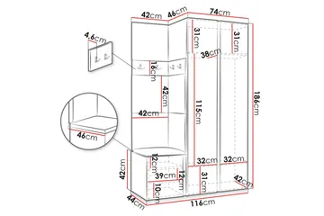 Hollan Hallmöbelset - Möbler - Hallmöbler - Möbelset för hall & entre