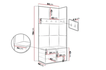 Hollan Hallmöbelset - Möbler - Hallmöbler - Möbelset för hall & entre