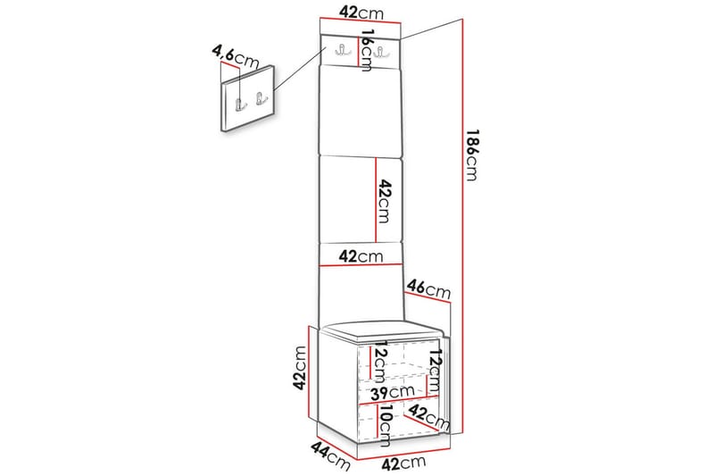 Hollan Hallmöbelset - Möbler - Hallmöbler - Möbelset för hall & entre