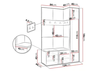 Hollan Hallmöbelset - Möbler - Hallmöbler - Möbelset för hall & entre