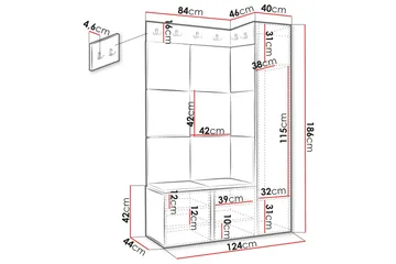 Hollan Hallmöbelset - Möbler - Hallmöbler - Möbelset för hall & entre