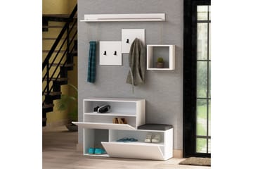 Homitis Hallförvaring - Vit - Möbler - Hallmöbler - Möbelset för hall & entre