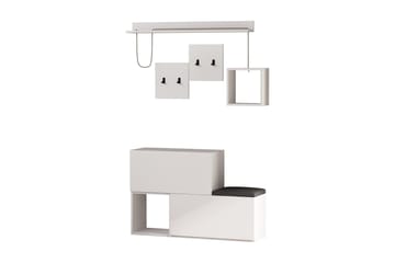 Homitis Hallförvaring - Vit - Möbler - Hallmöbler - Möbelset för hall & entre