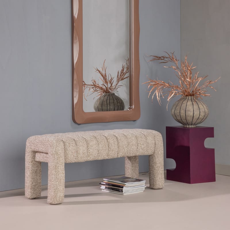 Klädd Bänk Frex 110 cm - Brun - Möbler - Hallmöbler - Hallbänk