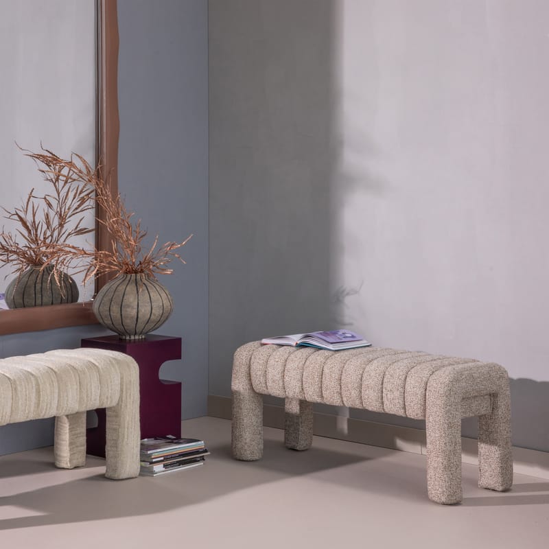 Klädd Bänk Frex 110 cm - Brun - Möbler - Hallmöbler - Hallbänk