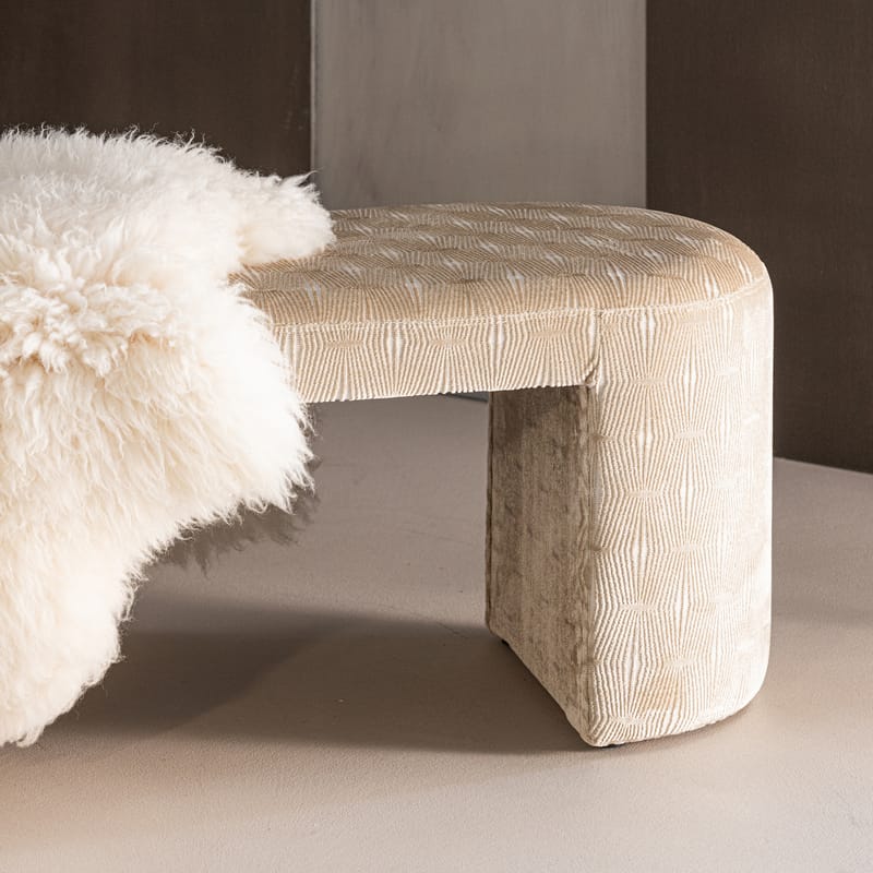 Klädd Bänk Jacob 130 cm - Natur - Möbler - Hallmöbler - Hallbänk