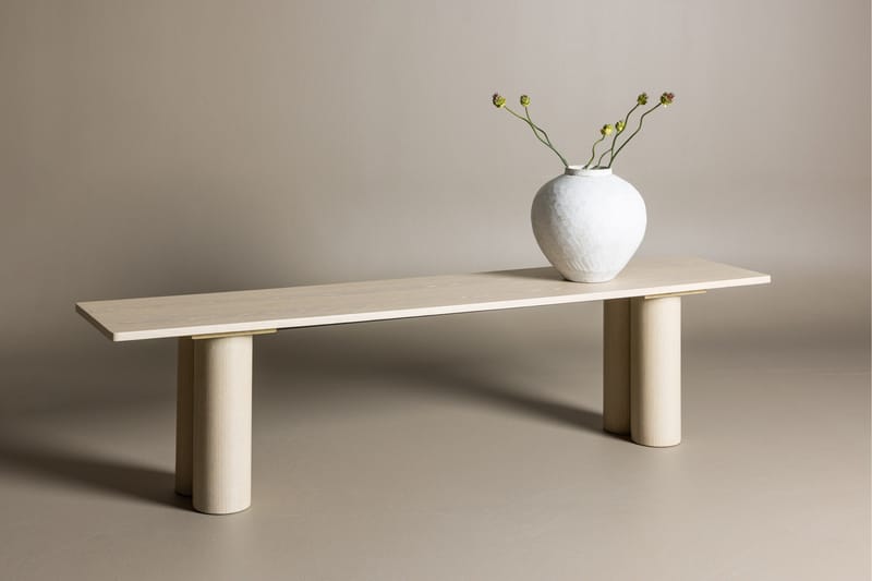 Matbänk Olivia 40x180x45 cm - Vit - Möbler - Hallmöbler - Hallbänk