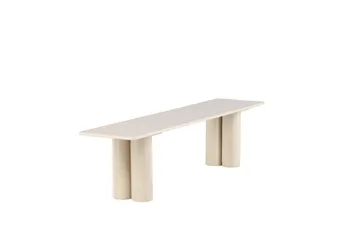 Matbänk Olivia 40x180x45 cm - Vit - Möbler - Hallmöbler - Hallbänk