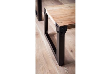 Matbänk Wohnling massivt trä industriell stil med metallben 120 cm - 120 cm - Möbler - Hallmöbler - Hallbänk