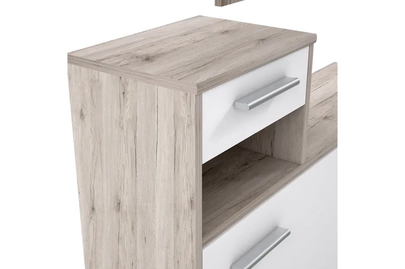 Breslau Hallmöbelset 98x180 cm - Beige/Brun/Vit - Möbler - Hallmöbler - Möbelset för hall & entre