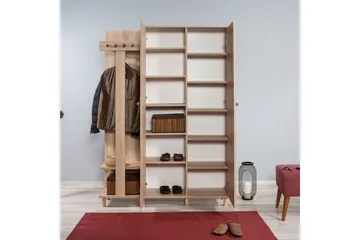 Brokind Klädförvaring 135 cm - Brun - Möbler - Hallmöbler - Möbelset för hall & entre