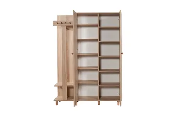 Brokind Klädförvaring 135 cm - Brun/Ek - Möbler - Hallmöbler - Möbelset för hall & entre