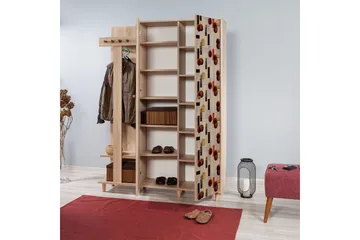 Brokind Klädförvaring 135 cm - Brun/Ek - Möbler - Hallmöbler - Möbelset för hall & entre