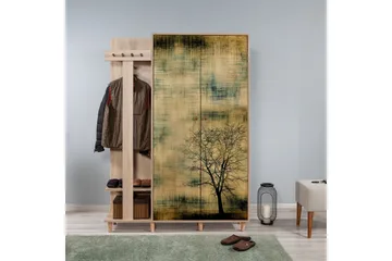 Brokind Klädförvaring 135 cm - Ek/Brun - Möbler - Hallmöbler - Möbelset för hall & entre