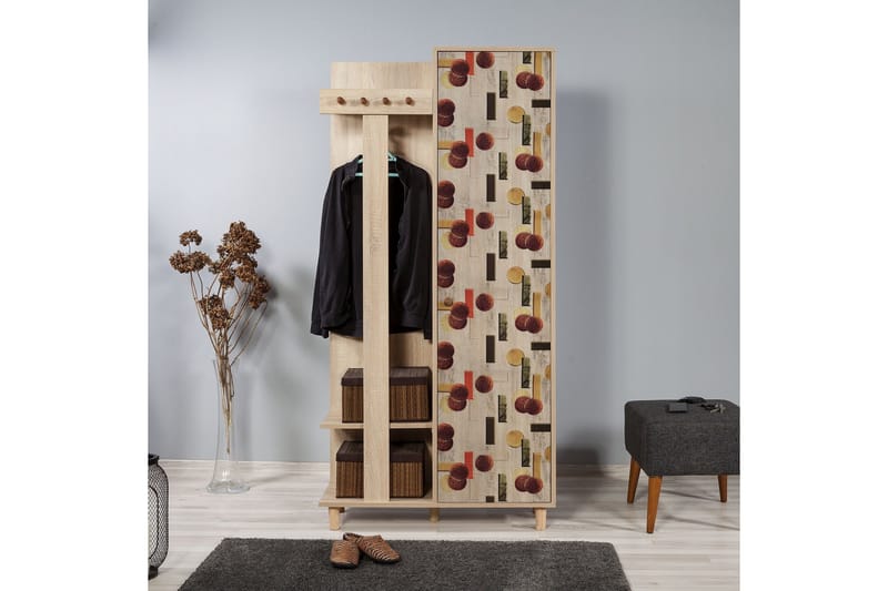 Brokind Klädförvaring 90 cm - Brun - Möbler - Hallmöbler - Möbelset för hall & entre