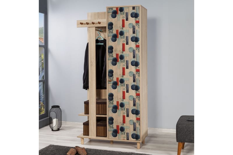 Brokind Klädförvaring 90 cm - Brun - Möbler - Hallmöbler - Möbelset för hall & entre