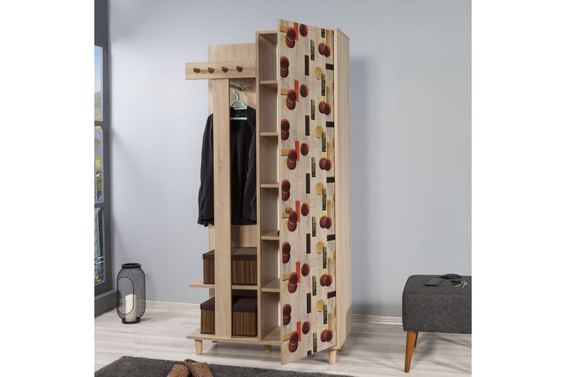 Brokind Klädförvaring 90 cm - Brun - Möbler - Hallmöbler - Möbelset för hall & entre