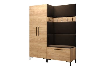 Dunvegan Hallmöbelset 158x44 cm - Mörkbrun - Möbler - Hallmöbler - Möbelset för hall & entre