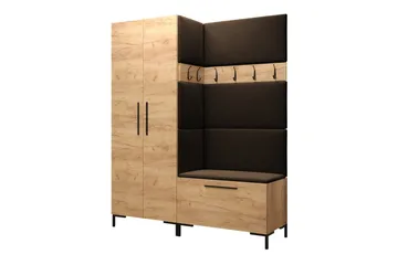 Dunvegan Hallmöbelset 158x44 cm - Mörkbrun - Möbler - Hallmöbler - Möbelset för hall & entre