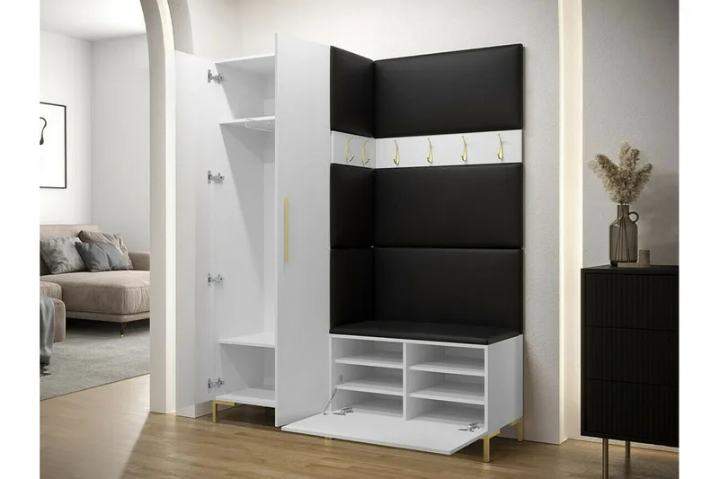 Dunvegan Hallmöbelset 158x44 cm White - Möbler - Hallmöbler - Möbelset för hall & entre