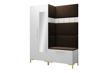 Dunvegan Hallmöbelset 158x46 cm - Vit - Möbler - Hallmöbler - Möbelset för hall & entre