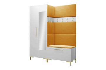 Dunvegan Hallmöbelset 158x46 cm White - Möbler - Hallmöbler - Möbelset för hall & entre