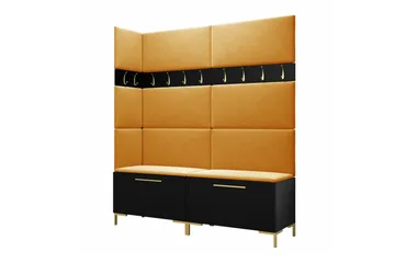 Dunvegan Hallmöbelset 168x46 cm Black - Möbler - Hallmöbler - Möbelset för hall & entre